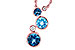 K309-16080: NECK 2.30 BLUE TOPAZ 2.40 TGW