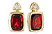 K310-04252: EARR 1.90 TW GARNET 1.94 TGW (7x5MM GAR)