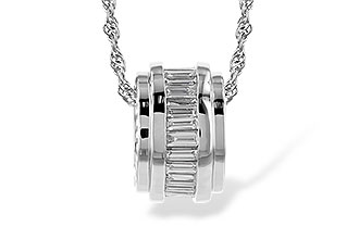 K310-08752: NECKLACE .46 TW BAGUETTE