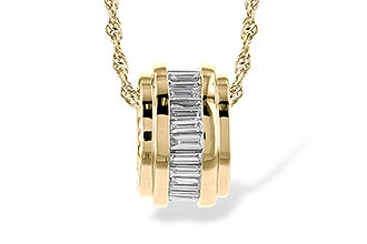 K310-08752: NECKLACE .46 TW BAGUETTE