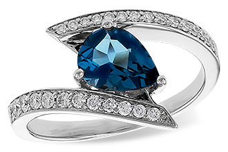 K310-92398: LDS RG 1.04 LONDON BLUE TOPAZ 1.28 TGW (8x6MM)