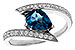 K310-92398: LDS RG 1.04 LONDON BLUE TOPAZ 1.28 TGW (8x6MM)