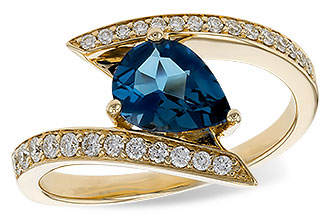 K310-92398: LDS RG 1.04 LONDON BLUE TOPAZ 1.28 TGW (8x6MM)