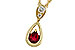 K310-94225: NECKLACE .20 RUBY .26 TGW (4x3 RUBY)