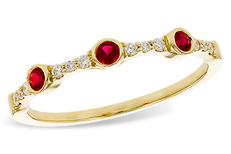 K310-94234: LDS WED RG .15 RUBY .24 TGW