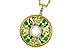 K310-95134: NECKLACE 1.47 SEMI-PREC (PER & GR.GT) 1.52 TGW