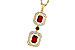 K310-95180: NECK 1.22 TW RUBY 1.43 TGW