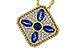 K310-96016: NECKLACE .89 TW SAPPHIRE 1.20 TGW