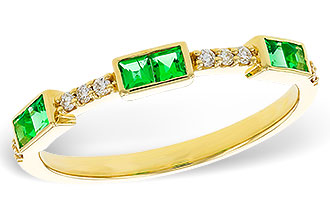 K310-96071: LDS WED RG .23 TW EMERALD .30 TGW