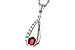 K310-96089: NECKLACE .34 RUBY .50 TGW (5x4 RUBY)