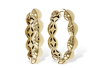 K310-96998: GOLD EARRINGS (18MM)