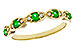 K310-99652: LDS WED RG .21 TW EMERALD .27 TGW