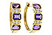K310-99671: EARRING 1.05 TW AMETHYST 1.16 TGW