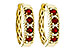 K310-99707: EARRINGS .54 TW RUBY .66 TGW