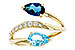 K311-82398: LDS RG 3.56 TW BLUE TOPAZ 3.70 TGW (8x5MM BT)