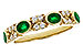 K311-82434: LDS WED RG .54 TW EMERALD .68 TGW