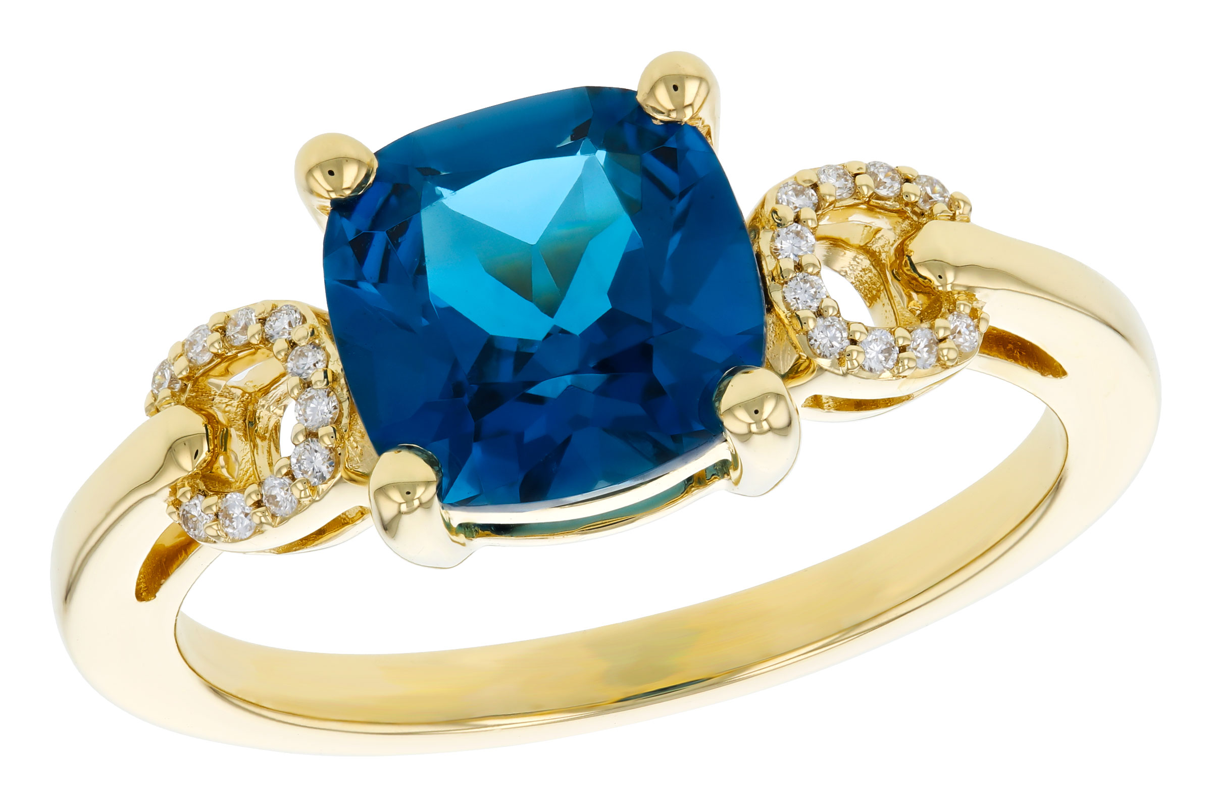 K311-84225: LDS RG 2.16 LONDON BLUE TOPAZ 2.21 TGW (8MM LBT)