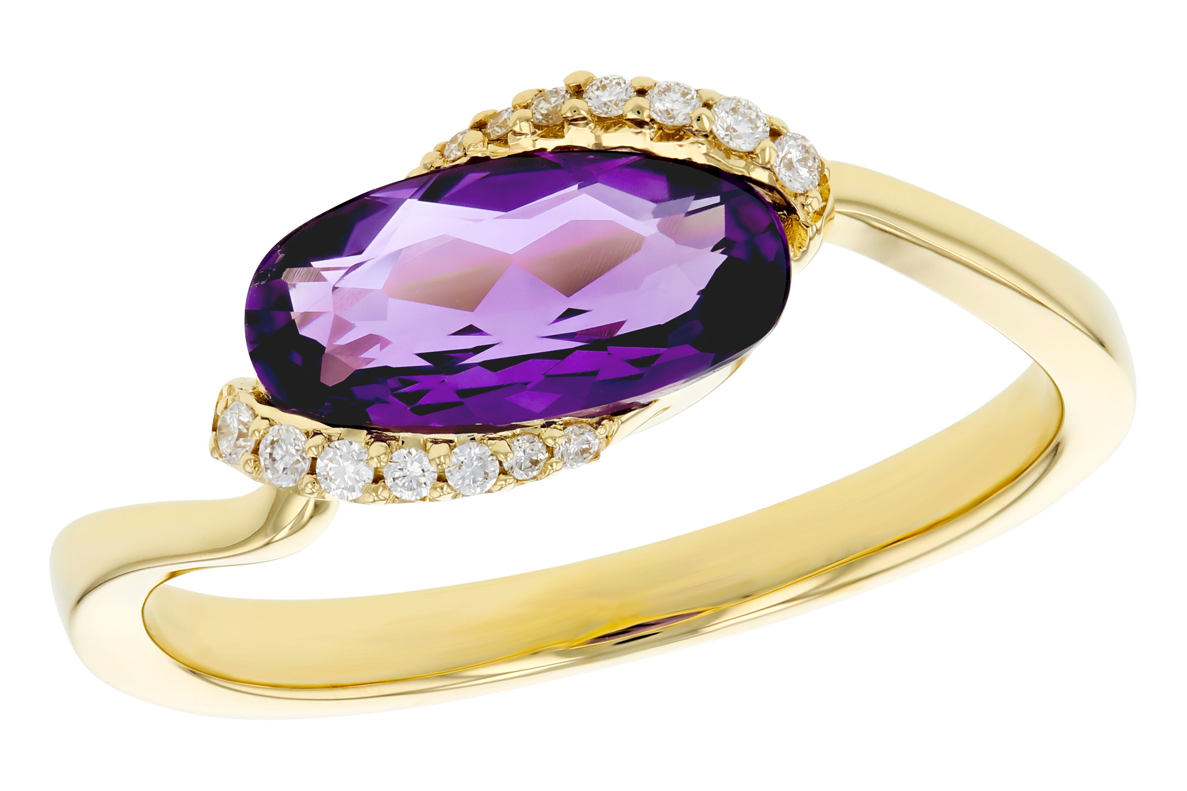 K311-84234: LDS RG 1.07 TW AMETHYST 1.13 TGW (10x5MM AMY)