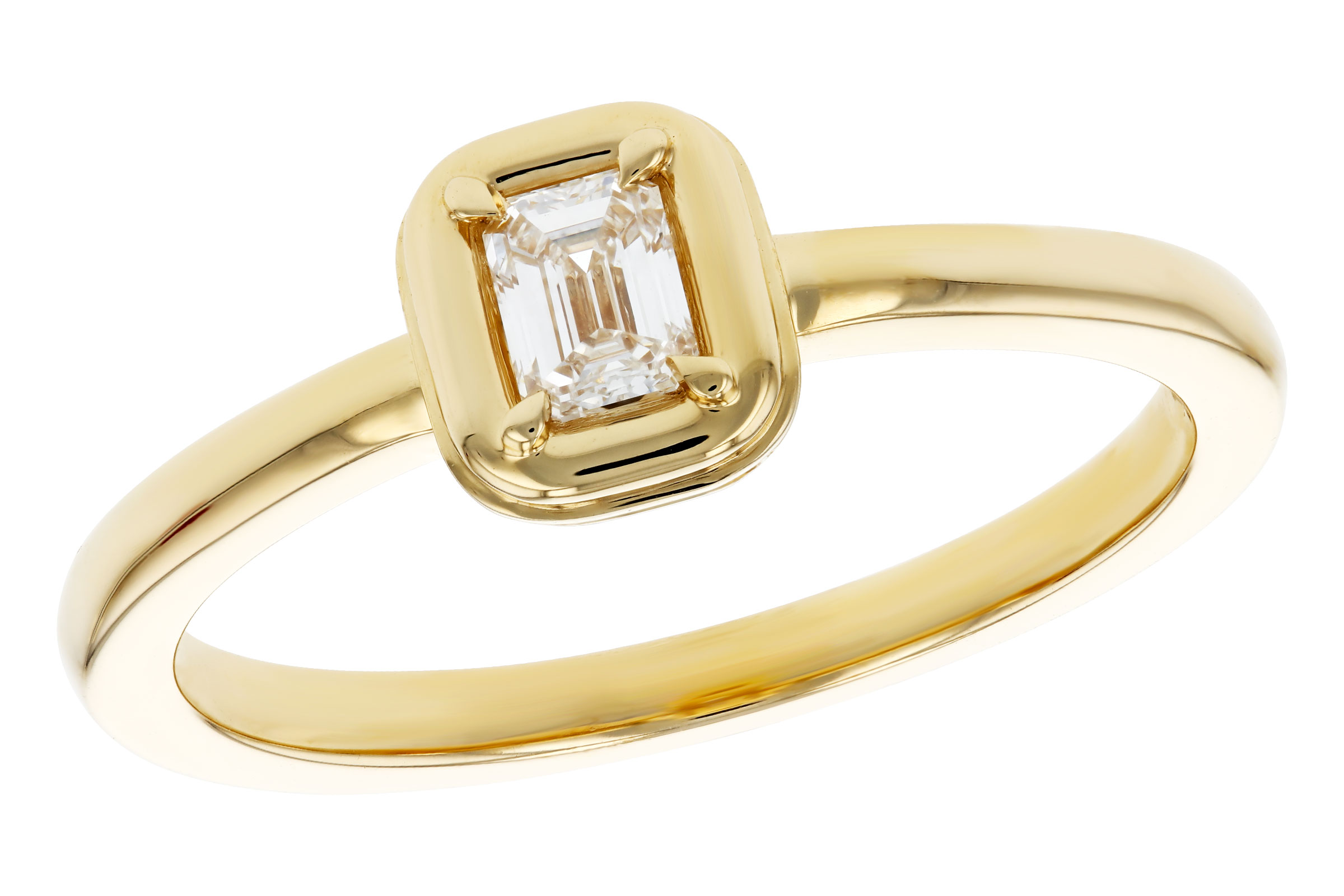 K311-84271: LDS DIA RG .24 EMERALD CUT DIA