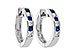L037-30561: EARRINGS .29 SAPP .50 TGW
