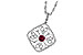 L222-75143: NECKLACE .28 RUBY .34 TGW