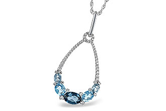 L223-67861: NECK 1.76 BLUE TOPAZ 1.96 TGW