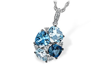 L225-46916: NECK 2.60 BLUE TOPAZ 2.70 TGW