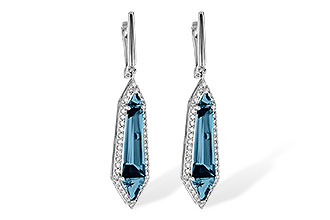 L226-39652: EARR 5.25 LONDON BLUE TOPAZ 5.67 TGW