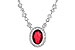 L226-43289: NECK .70 RUBY .94 TGW (17")