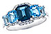 L310-03352: LDS RG 2.15 TW BLUE TOPAZ 2.30 TGW