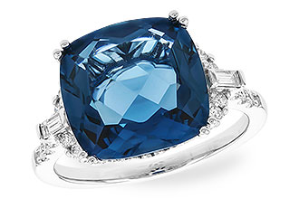 L310-04261: LDS RG 9.00 LONDON BLUE TOPAZ 9.25 TGW (12MM LBT)