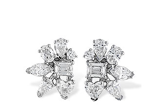 L310-06961: EARRINGS .90 TW FANCY CUT DIAS