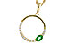 L310-94207: NECKLACE .19 EMERALD .34 TGW
