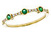 L310-94225: LDS WED RG .11 EMERALD .20 TGW