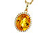 L310-94243: NECKLACE 3.85 CITRINE 4.07 TGW (12x10MM OV)