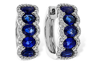 L310-98734: EARRINGS 2.32 TW SAPPHIRE 2.57 TGW