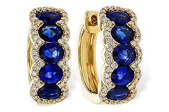 L310-98734: EARRINGS 2.32 TW SAPPHIRE 2.57 TGW