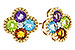 L310-99680: EARRINGS 1.88 SEMI-PREC (AMY,BT,CIT,PER) 1.93 TGW