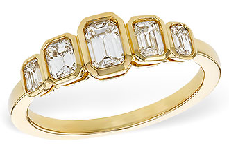 L310-99698: LDS DIA WED RG .90 TW EMERALD CUTS