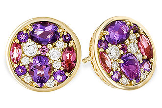 L310-99725: EARR .82 TW SEMI-PRECIOUS (P.TOUR, AMY) .98 TGW