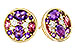 L310-99725: EARR .82 TW SEMI-PRECIOUS (P.TOUR, AMY) .98 TGW