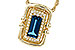 L311-82407: NECK .84 LONDON BLUE TOPAZ .96 TGW (8x4MM LBT)