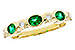 L311-82434: LDS WED RG .43 EMERALD .56 TGW