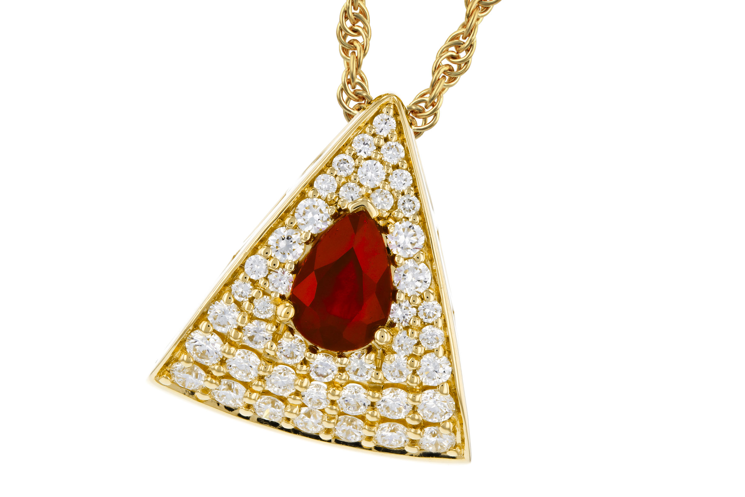 L311-84261: NECKLACE .46 RUBY .80 TGW (6x4MM RU)