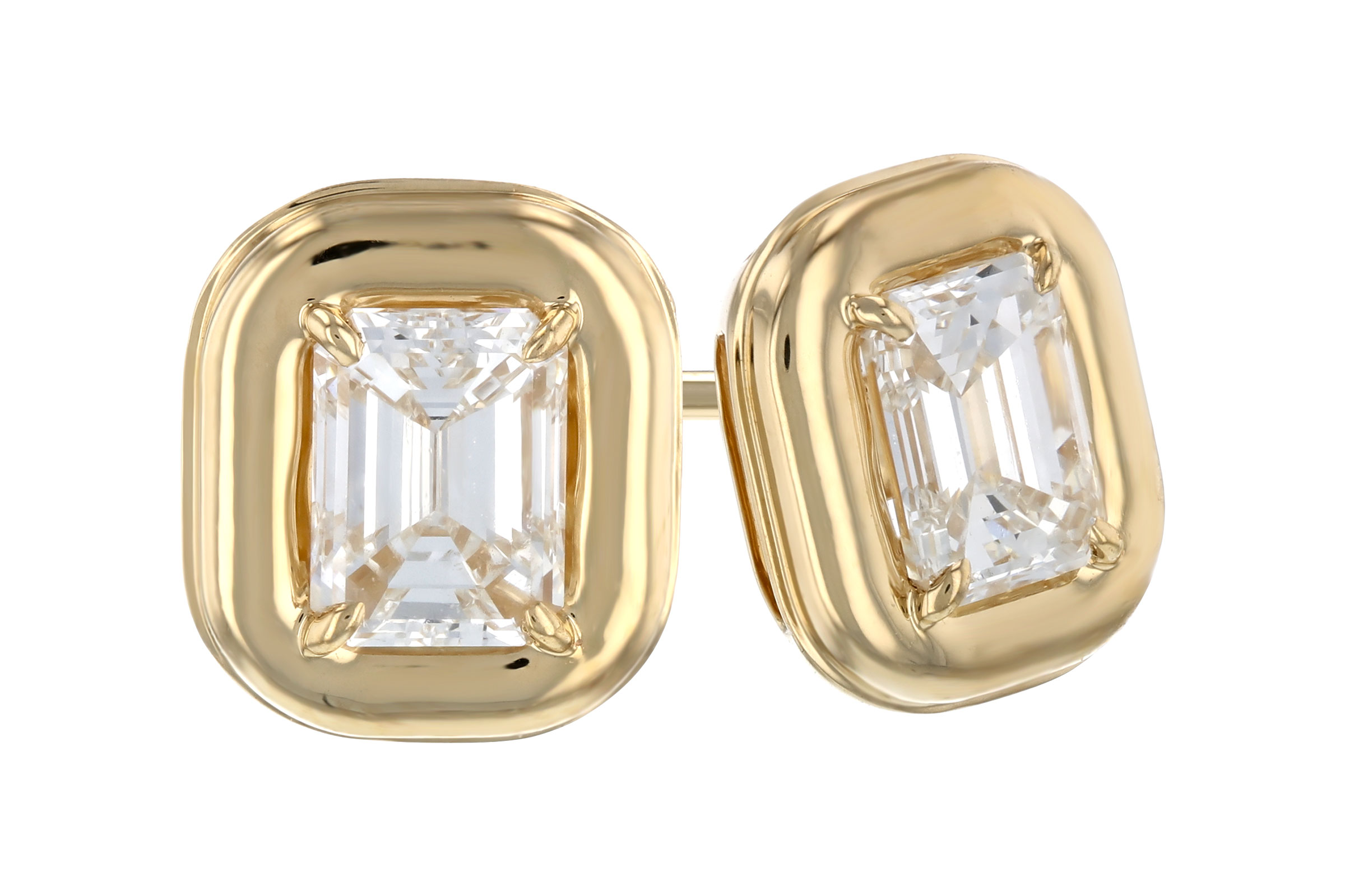 L311-85107: EARRINGS .48 TW EMERALD CUT DIA