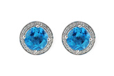 M223-66998: EARR 4.22 BLUE TOPAZ 4.41 TGW