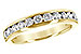 M224-62425: LDS WED RG .75 TW (12 STONES)