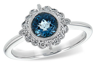 M225-46943: LDS RG .93 BLUE TOPAZ 1.05 TGW