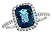 M225-54261: LDS RG 2.42 LONDON BLUE TOPAZ 2.62 TGW