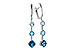 M310-92434: EARRINGS 2.41 TW BLUE TOPAZ 2.45 TGW